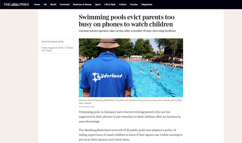 Watch Your Kids Parents Focus on Phones Over Water Safety